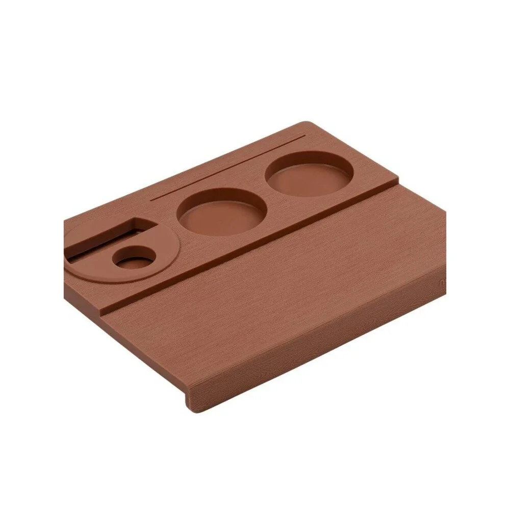 Normcore Espresso Tamping Station V3, Corner Tamping Mat  Mocha Mousse